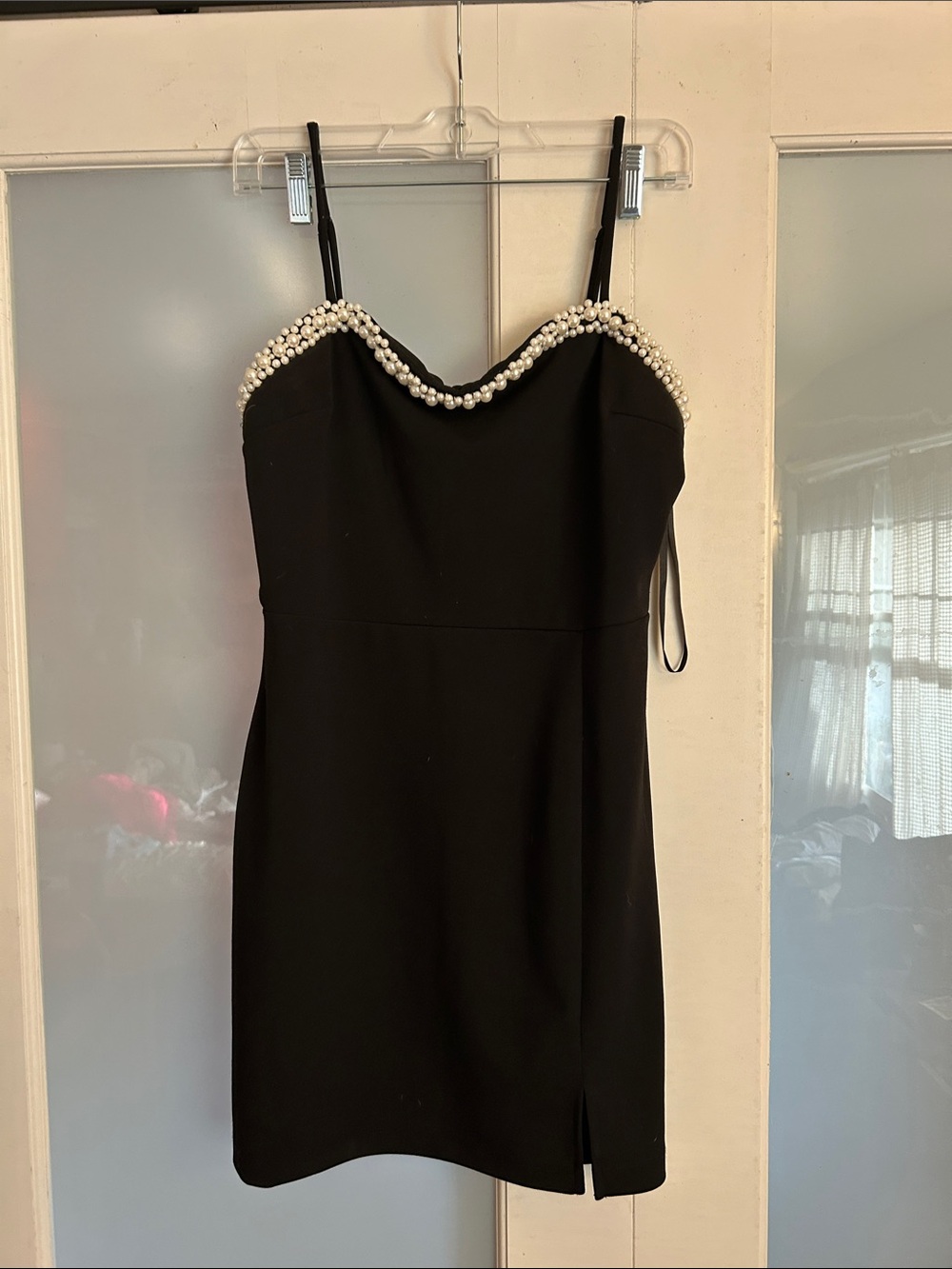 Pearl lined Mini Dress